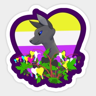 Nonbinary Crowfeather Sticker